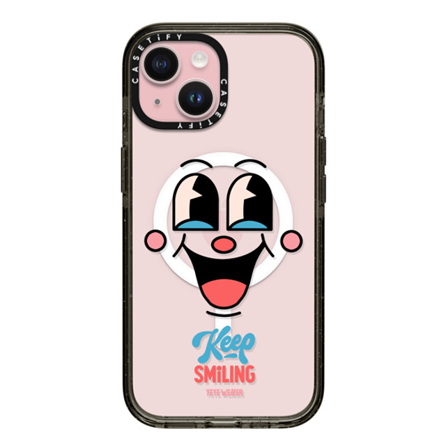 Yeye Weller x CASETiFY iPhone 15 ケース ブラック インパクトケース MagSafe対応 Keep Smiling Father's Day Yeye Weller x CASETiFY iPhone 15 ケース ブラック インパクトケース MagSafe対応 Keep Smiling Father's Day
