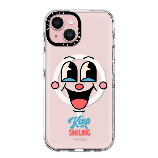 Yeye Weller x CASETiFY iPhone 15 ケース クリア クリア ケース MagSafe対応 Keep Smiling Father's Day Yeye Weller x CASETiFY iPhone 15 ケース クリア クリア ケース MagSafe対応 Keep Smiling Father's Day