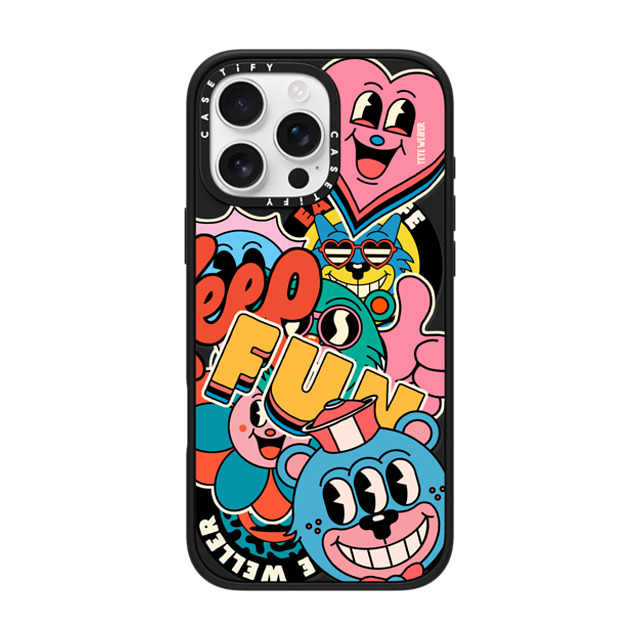 Yeye Weller x CASETiFY iPhone 16 Pro Max ケース Sticker,Heart マットブラック インパクトケース MagSafe対応 Super Sticker 2 Father's Day Yeye Weller x CASETiFY iPhone 16 Pro Max ケース Sticker,Heart マットブラック インパクトケース MagSafe対応 Super Sticker 2 Father's Day