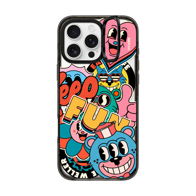Yeye Weller x CASETiFY iPhone 16 Pro Max ケース Sticker,Heart ブラック インパクトリングスタンドケース MagSafe対応 Super Sticker 2 Father's Day Yeye Weller x CASETiFY iPhone 16 Pro Max ケース Sticker,Heart ブラック インパクトリングスタンドケース MagSafe対応 Super Sticker 2 Father's Day