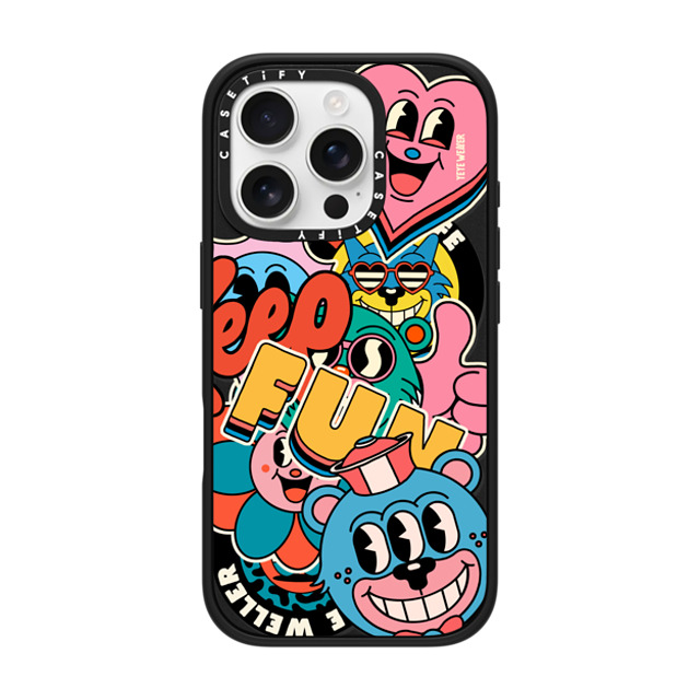 Yeye Weller x CASETiFY iPhone 16 Pro ケース Sticker,Heart マットブラック インパクトケース MagSafe対応 Super Sticker 2 Father's Day Yeye Weller x CASETiFY iPhone 16 Pro ケース Sticker,Heart マットブラック インパクトケース MagSafe対応 Super Sticker 2 Father's Day