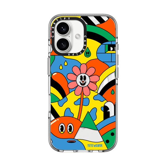 Yeye Weller x CASETiFY iPhone 16 ケース Floral,Cartoon クリア クリア ケース MagSafe対応 Kool Kolor Father's Day Yeye Weller x CASETiFY iPhone 16 ケース Floral,Cartoon クリア クリア ケース MagSafe対応 Kool Kolor Father's Day