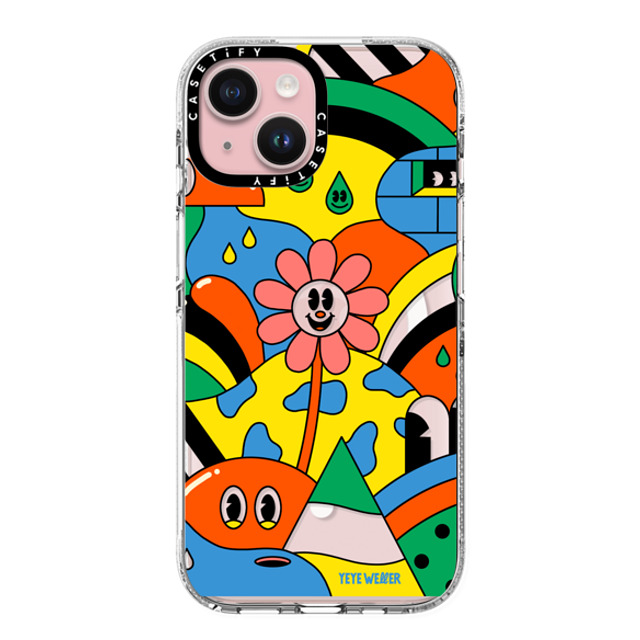 Yeye Weller x CASETiFY iPhone 15 ケース Floral,Cartoon クリア クリア ケース MagSafe対応 Kool Kolor Father's Day Yeye Weller x CASETiFY iPhone 15 ケース Floral,Cartoon クリア クリア ケース MagSafe対応 Kool Kolor Father's Day