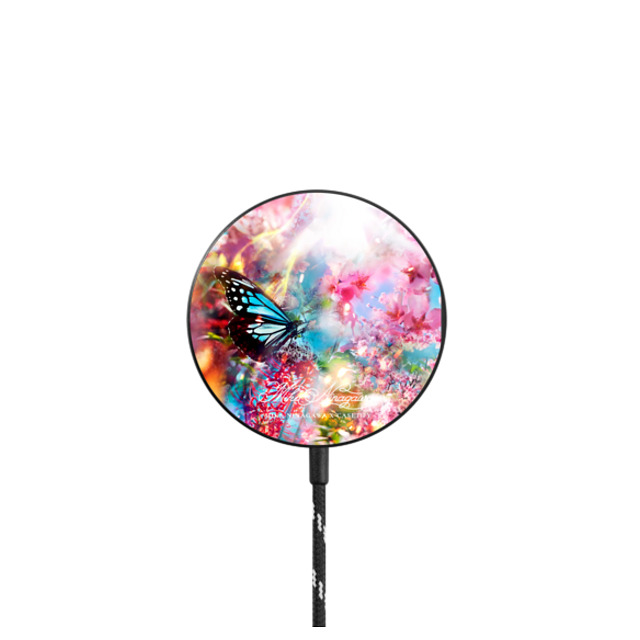 mikaninagawa x CASETiFY PowerThru Magnetic Wireless Charger Floral,Butterfly ブラック マグネット式ワイヤレス充電器 Butterfly Pink Magnetic Wireless Charger Back to School mikaninagawa x CASETiFY PowerThru Magnetic Wireless Charger Floral,Butterfly ブラック マグネット式ワイヤレス充電器 Butterfly Pink Magnetic Wireless Charger Back to School