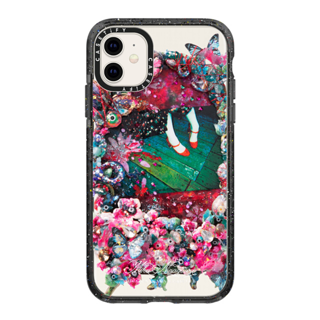 mikaninagawa x CASETiFY iPhone 11 ケース Floral ブラック インパクトケース Crystal Frame Phone Case Back to School mikaninagawa x CASETiFY iPhone 11 ケース Floral ブラック インパクトケース Crystal Frame Phone Case Back to School