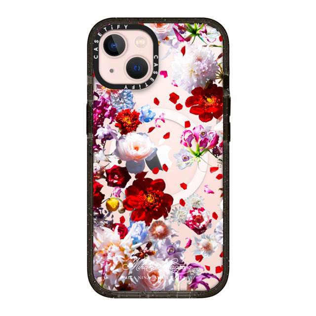 mikaninagawa x CASETiFY iPhone 13 ケース Floral ブラック インパクトケース MagSafe対応 Pearl White Phone Case Back to School mikaninagawa x CASETiFY iPhone 13 ケース Floral ブラック インパクトケース MagSafe対応 Pearl White Phone Case Back to School