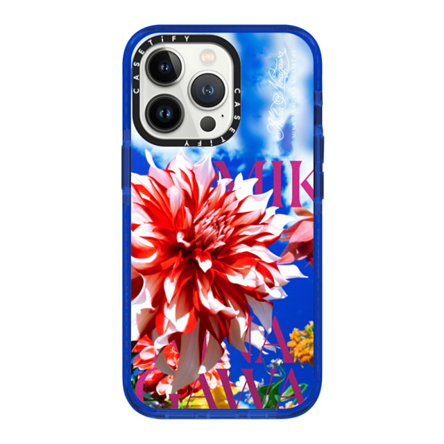 mikaninagawa x CASETiFY iPhone 13 Pro ケース Floral ブルー インパクトケース MagSafe対応 Dahlia Blue Phone Case Back to School mikaninagawa x CASETiFY iPhone 13 Pro ケース Floral ブルー インパクトケース MagSafe対応 Dahlia Blue Phone Case Back to School