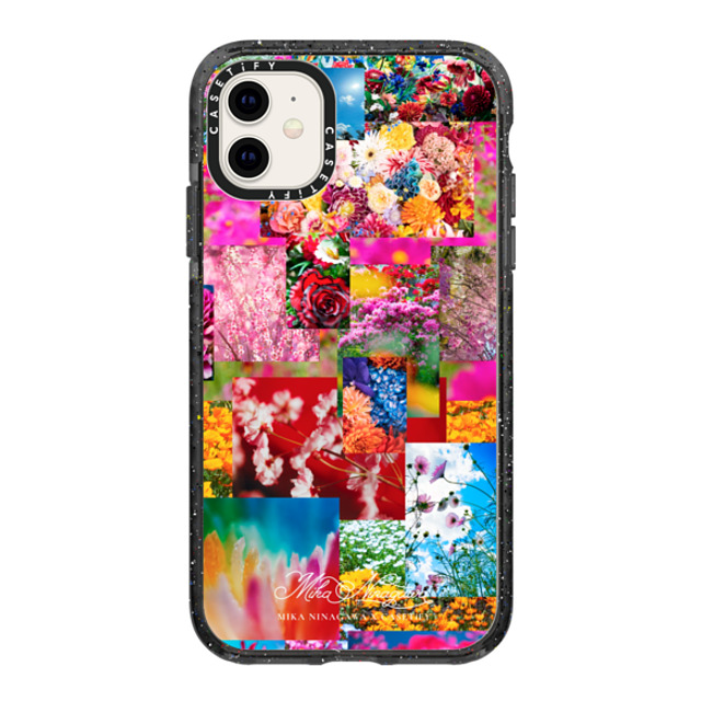 mikaninagawa x CASETiFY iPhone 11 ケース Floral ブラック インパクトケース Flower Collage Phone Case Back to School mikaninagawa x CASETiFY iPhone 11 ケース Floral ブラック インパクトケース Flower Collage Phone Case Back to School