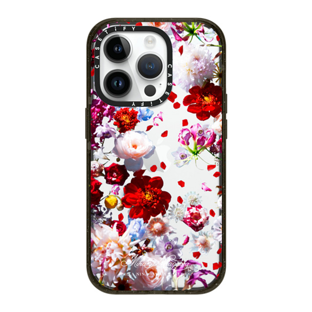 mikaninagawa x CASETiFY iPhone 14 Pro ケース Floral ブラック インパクトケース Pearl White Phone Case Back to School mikaninagawa x CASETiFY iPhone 14 Pro ケース Floral ブラック インパクトケース Pearl White Phone Case Back to School