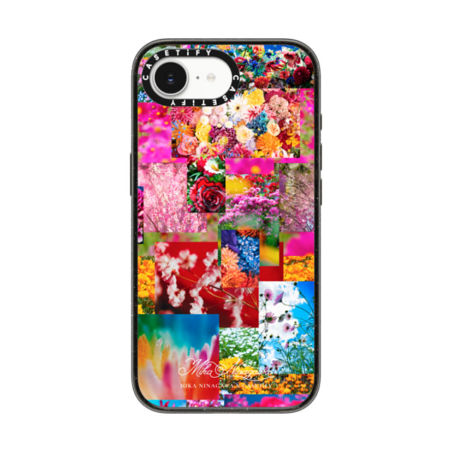 mikaninagawa x CASETiFY iPhone 16e Case Black Impact Case MagSafe Compatible Flower Collage Phone Case Back to School mikaninagawa x CASETiFY iPhone 16e Case Black Impact Case MagSafe Compatible Flower Collage Phone Case Back to School