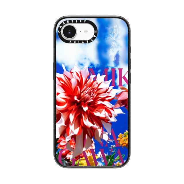 mikaninagawa x CASETiFY iPhone 16e ケース Floral ブラック インパクトケース MagSafe対応 Dahlia Blue Phone Case Back to School mikaninagawa x CASETiFY iPhone 16e ケース Floral ブラック インパクトケース MagSafe対応 Dahlia Blue Phone Case Back to School