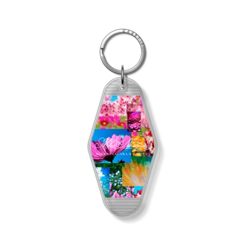 Keychain Tag - Flower Collage Keychain Tag