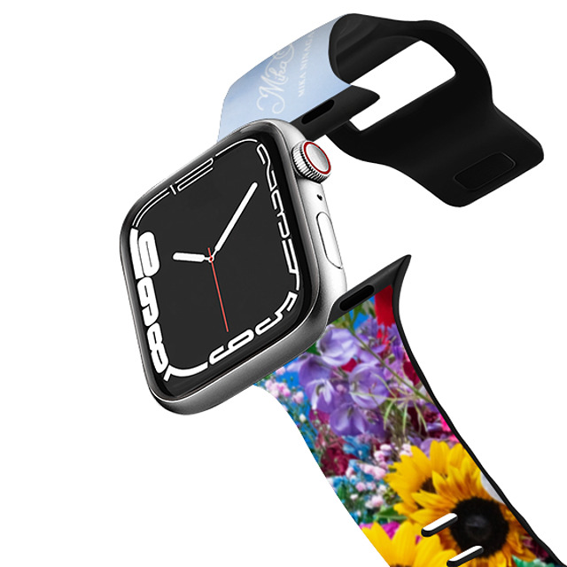 mikaninagawa x CASETiFY Apple Watch Band Series 1-3 (42mm) Floral ブラック インパクト バンド Summer Crown Watchband Back to School mikaninagawa x CASETiFY Apple Watch Band Series 1-3 (42mm) Floral ブラック インパクト バンド Summer Crown Watchband Back to School