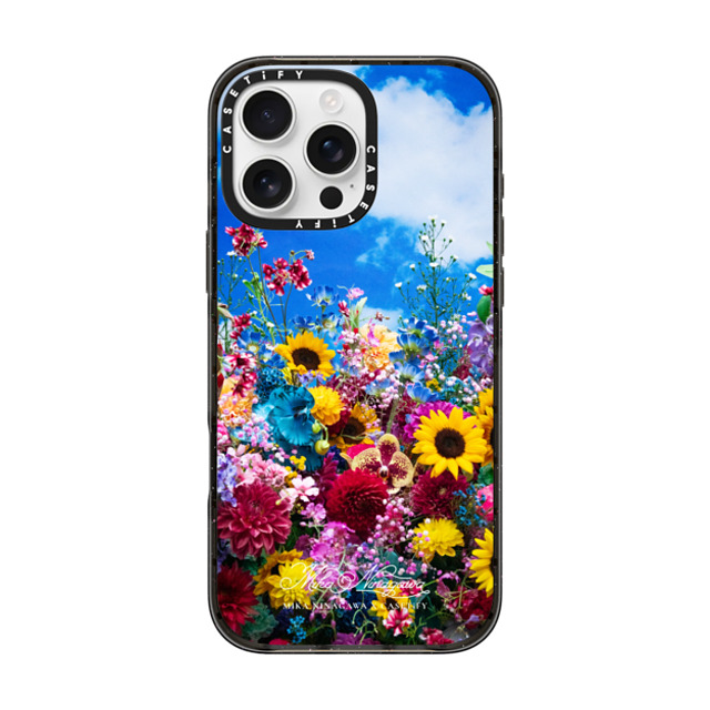mikaninagawa x CASETiFY iPhone 16 Pro Max ケース Floral ブラック インパクトケース Summer Crown Phone Case Back to School mikaninagawa x CASETiFY iPhone 16 Pro Max ケース Floral ブラック インパクトケース Summer Crown Phone Case Back to School