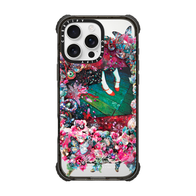 mikaninagawa x CASETiFY iPhone 16 Pro Max ケース Floral ブラック ウルトラ インパクトケース MagSafe 対応 Crystal Frame Phone Case Back to School mikaninagawa x CASETiFY iPhone 16 Pro Max ケース Floral ブラック ウルトラ インパクトケース MagSafe 対応 Crystal Frame Phone Case Back to School