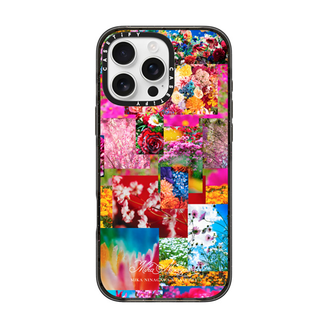 mikaninagawa x CASETiFY iPhone 16 Pro Max ケース Floral ブラック インパクトケース Flower Collage Phone Case Back to School mikaninagawa x CASETiFY iPhone 16 Pro Max ケース Floral ブラック インパクトケース Flower Collage Phone Case Back to School