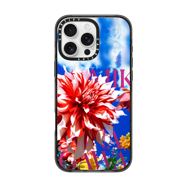mikaninagawa x CASETiFY iPhone 16 Pro Max ケース Floral ブラック インパクトケース Dahlia Blue Phone Case Back to School mikaninagawa x CASETiFY iPhone 16 Pro Max ケース Floral ブラック インパクトケース Dahlia Blue Phone Case Back to School