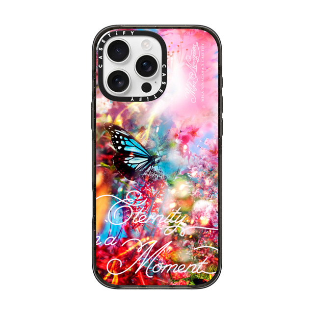 mikaninagawa x CASETiFY iPhone 16 Pro Max Case Black Impact Case MagSafe Compatible Butterfly Pink Phone Case Back to School mikaninagawa x CASETiFY iPhone 16 Pro Max Case Black Impact Case MagSafe Compatible Butterfly Pink Phone Case Back to School