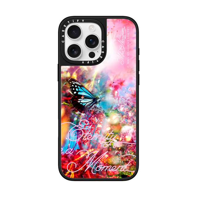 mikaninagawa x CASETiFY iPhone 16 Pro Max ケース Floral,Butterfly Silver on Black ミラーケース MagSafe対応 Butterfly Pink Phone Case Back to School mikaninagawa x CASETiFY iPhone 16 Pro Max ケース Floral,Butterfly Silver on Black ミラーケース MagSafe対応 Butterfly Pink Phone Case Back to School