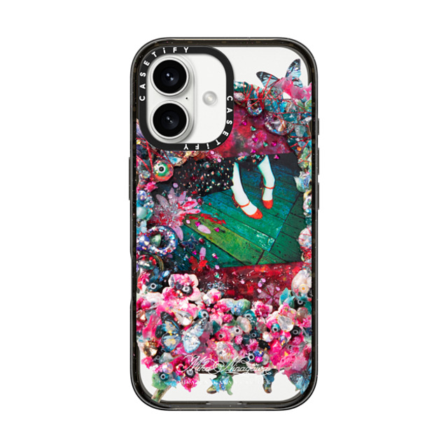 mikaninagawa x CASETiFY iPhone 16 Case Black Impact Case MagSafe Compatible Crystal Frame Phone Case Back to School mikaninagawa x CASETiFY iPhone 16 Case Black Impact Case MagSafe Compatible Crystal Frame Phone Case Back to School