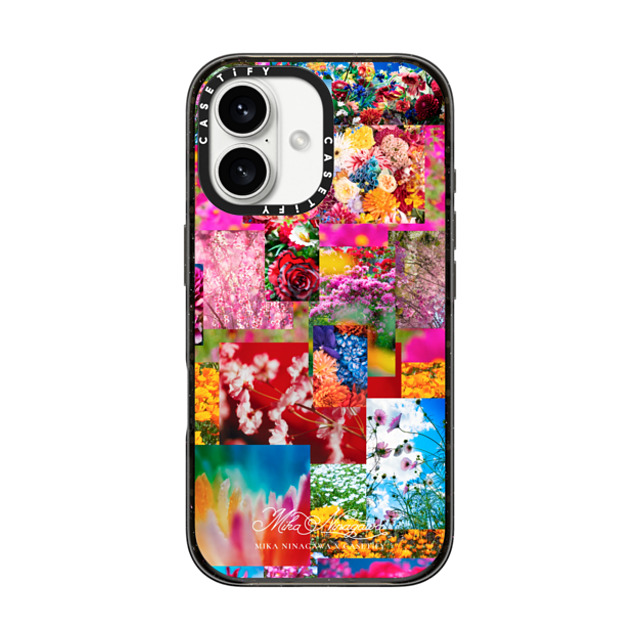 mikaninagawa x CASETiFY iPhone 16 ケース Floral ブラック インパクトケース MagSafe対応 Flower Collage Phone Case Back to School mikaninagawa x CASETiFY iPhone 16 ケース Floral ブラック インパクトケース MagSafe対応 Flower Collage Phone Case Back to School
