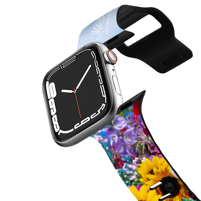 mikaninagawa x CASETiFY Apple Watch Band Series 7-9 (45mm) Floral ブラック インパクト バンド Summer Crown Watchband Back to School mikaninagawa x CASETiFY Apple Watch Band Series 7-9 (45mm) Floral ブラック インパクト バンド Summer Crown Watchband Back to School
