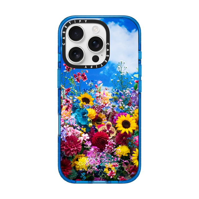 mikaninagawa x CASETiFY iPhone 16 Pro Case Floral スカイブルー Impact Case MagSafe Compatible Summer Crown Phone Case Back to School mikaninagawa x CASETiFY iPhone 16 Pro Case Floral スカイブルー Impact Case MagSafe Compatible Summer Crown Phone Case Back to School