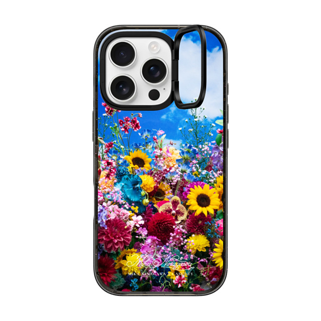 mikaninagawa x CASETiFY iPhone 16 Pro ケース Floral ブラック インパクトリングスタンドケース MagSafe対応 Summer Crown Phone Case Back to School mikaninagawa x CASETiFY iPhone 16 Pro ケース Floral ブラック インパクトリングスタンドケース MagSafe対応 Summer Crown Phone Case Back to School