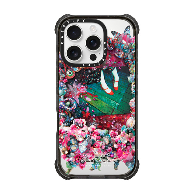 mikaninagawa x CASETiFY iPhone 16 Pro ケース Floral ブラック ウルトラ インパクトケース MagSafe 対応 Crystal Frame Phone Case Back to School mikaninagawa x CASETiFY iPhone 16 Pro ケース Floral ブラック ウルトラ インパクトケース MagSafe 対応 Crystal Frame Phone Case Back to School