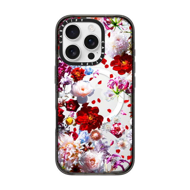 mikaninagawa x CASETiFY iPhone 16 Pro ケース Floral ブラック インパクトケース MagSafe対応 Pearl White Phone Case Back to School mikaninagawa x CASETiFY iPhone 16 Pro ケース Floral ブラック インパクトケース MagSafe対応 Pearl White Phone Case Back to School