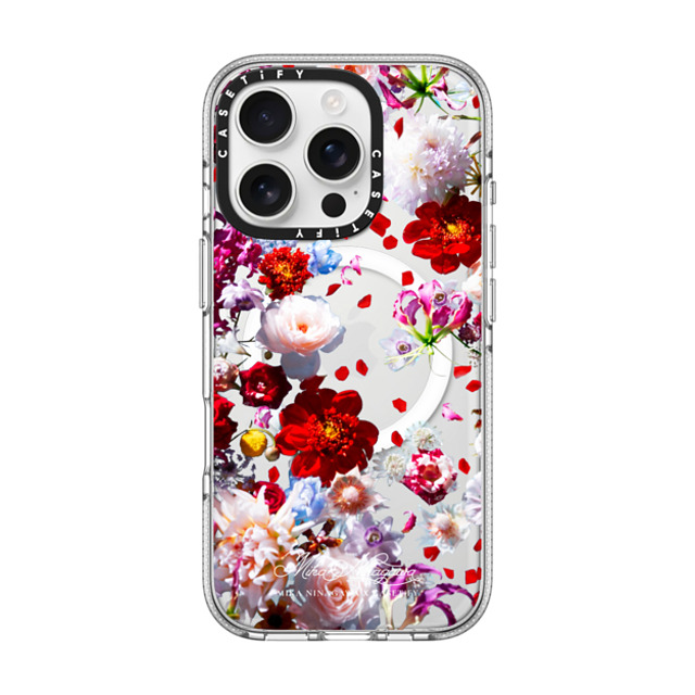 mikaninagawa x CASETiFY iPhone 16 Pro ケース Floral クリア クリア ケース MagSafe対応 Pearl White Phone Case Back to School mikaninagawa x CASETiFY iPhone 16 Pro ケース Floral クリア クリア ケース MagSafe対応 Pearl White Phone Case Back to School