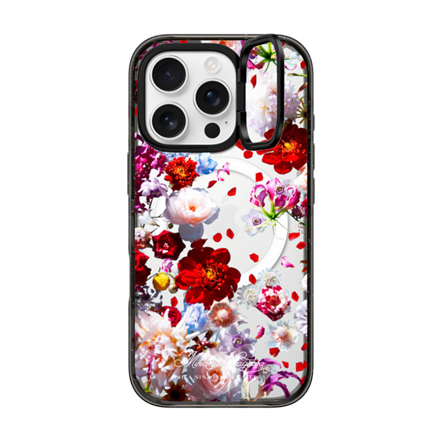 mikaninagawa x CASETiFY iPhone 16 Pro ケース Floral ブラック インパクトリングスタンドケース MagSafe対応 Pearl White Phone Case Back to School mikaninagawa x CASETiFY iPhone 16 Pro ケース Floral ブラック インパクトリングスタンドケース MagSafe対応 Pearl White Phone Case Back to School