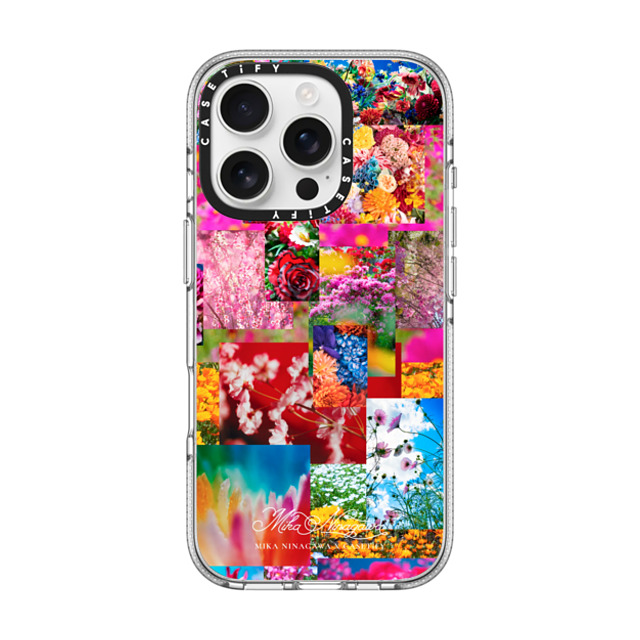 mikaninagawa x CASETiFY iPhone 16 Pro ケース Floral クリア クリア ケース MagSafe対応 Flower Collage Phone Case Back to School mikaninagawa x CASETiFY iPhone 16 Pro ケース Floral クリア クリア ケース MagSafe対応 Flower Collage Phone Case Back to School