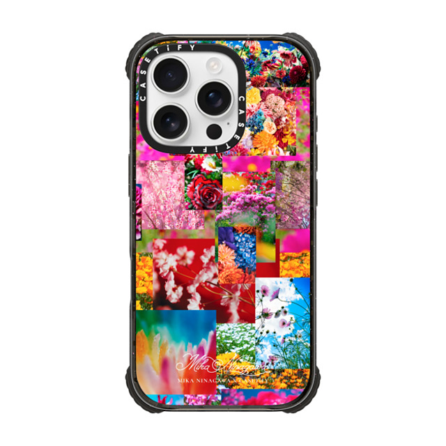 mikaninagawa x CASETiFY iPhone 16 Pro ケース Floral ブラック ウルトラ インパクトケース MagSafe 対応 Flower Collage Phone Case Back to School mikaninagawa x CASETiFY iPhone 16 Pro ケース Floral ブラック ウルトラ インパクトケース MagSafe 対応 Flower Collage Phone Case Back to School