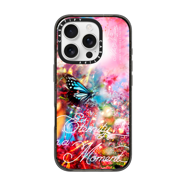 mikaninagawa x CASETiFY iPhone 16 Pro ケース Floral,Butterfly ブラック インパクトケース Butterfly Pink Phone Case Back to School mikaninagawa x CASETiFY iPhone 16 Pro ケース Floral,Butterfly ブラック インパクトケース Butterfly Pink Phone Case Back to School