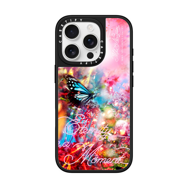 mikaninagawa x CASETiFY iPhone 16 Pro ケース Floral,Butterfly Silver on Black ミラーケース MagSafe対応 Butterfly Pink Phone Case Back to School mikaninagawa x CASETiFY iPhone 16 Pro ケース Floral,Butterfly Silver on Black ミラーケース MagSafe対応 Butterfly Pink Phone Case Back to School