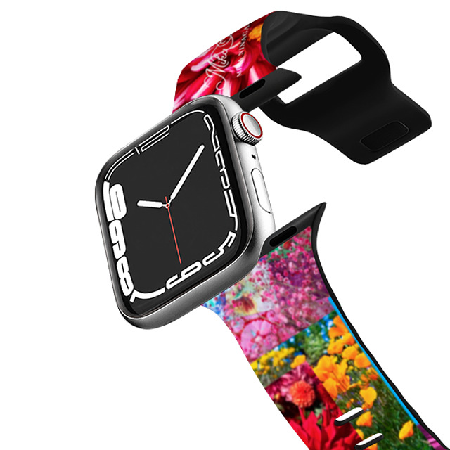 mikaninagawa x CASETiFY Apple Watch Band Series 7-9 (41mm) ブラック インパクト バンド Flower Collage Watchband Father's Day mikaninagawa x CASETiFY Apple Watch Band Series 7-9 (41mm) ブラック インパクト バンド Flower Collage Watchband Father's Day