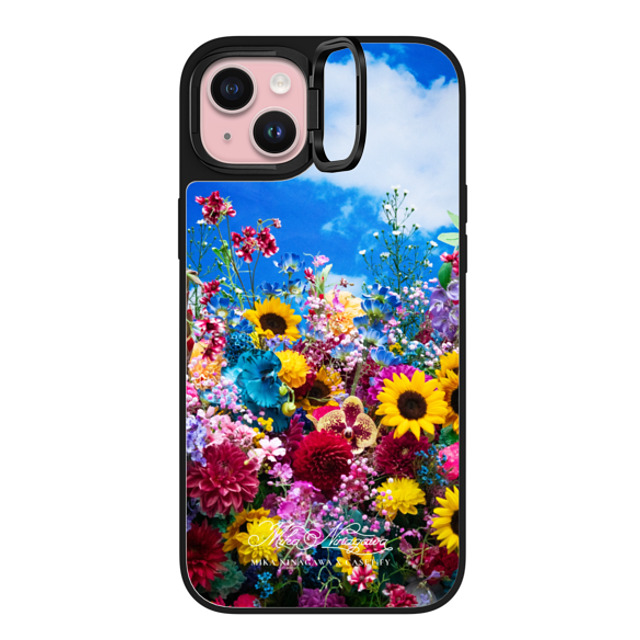 mikaninagawa x CASETiFY iPhone 15 Plus ケース Floral Silver on Black ミラー リングスタンドケース MagSafe対応 Summer Crown Phone Case Back to School mikaninagawa x CASETiFY iPhone 15 Plus ケース Floral Silver on Black ミラー リングスタンドケース MagSafe対応 Summer Crown Phone Case Back to School