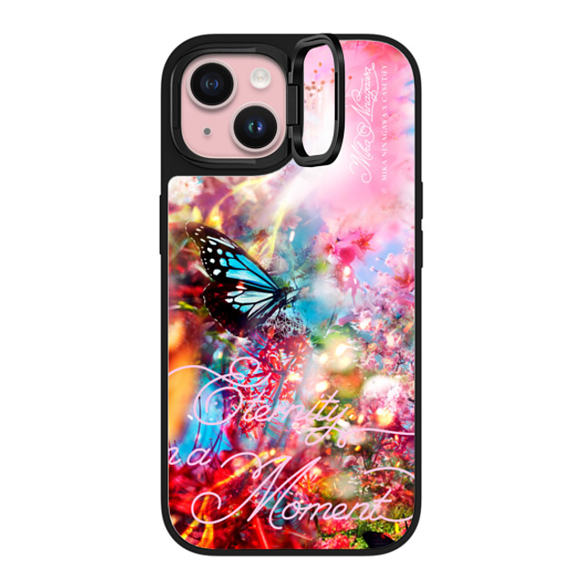 mikaninagawa x CASETiFY iPhone 15 ケース Floral,Butterfly Silver on Black ミラー リングスタンドケース MagSafe対応 Butterfly Pink Phone Case Back to School mikaninagawa x CASETiFY iPhone 15 ケース Floral,Butterfly Silver on Black ミラー リングスタンドケース MagSafe対応 Butterfly Pink Phone Case Back to School
