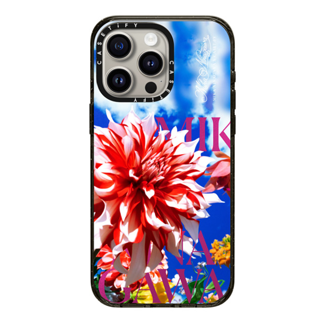 mikaninagawa x CASETiFY iPhone 15 Pro Max Case Floral Black Impact Case MagSafe Compatible Dahlia Blue Phone Case Back to School mikaninagawa x CASETiFY iPhone 15 Pro Max Case Floral Black Impact Case MagSafe Compatible Dahlia Blue Phone Case Back to School