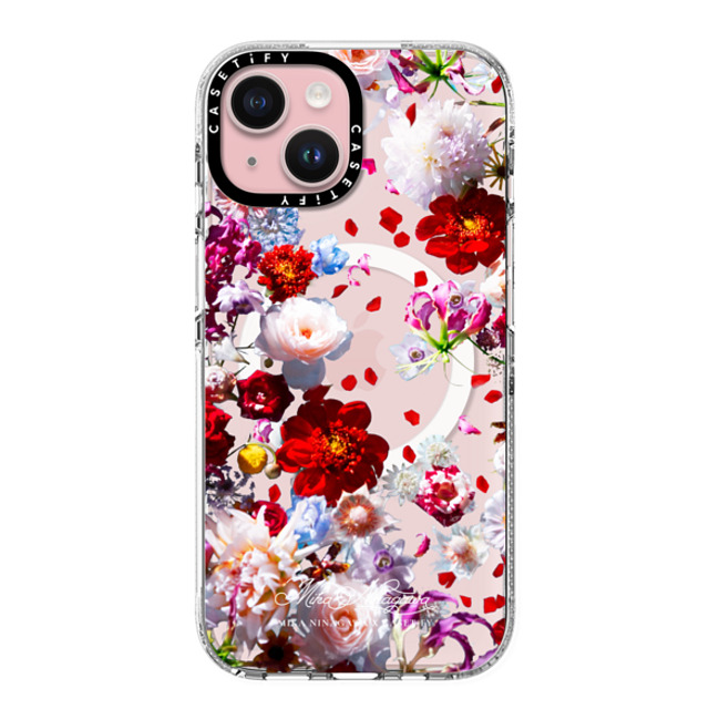 mikaninagawa x CASETiFY iPhone 15 ケース Floral クリア クリア ケース MagSafe対応 Pearl White Phone Case Back to School mikaninagawa x CASETiFY iPhone 15 ケース Floral クリア クリア ケース MagSafe対応 Pearl White Phone Case Back to School