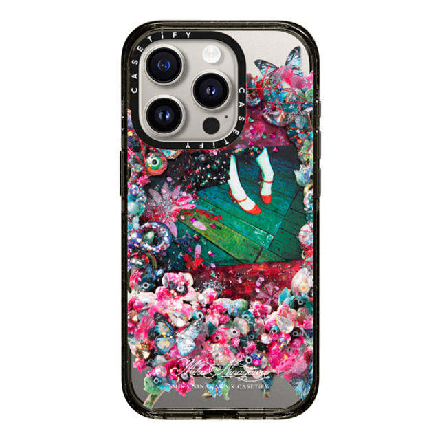 mikaninagawa x CASETiFY iPhone 15 Pro ケース Floral ブラック インパクトケース MagSafe対応 Crystal Frame Phone Case Back to School mikaninagawa x CASETiFY iPhone 15 Pro ケース Floral ブラック インパクトケース MagSafe対応 Crystal Frame Phone Case Back to School