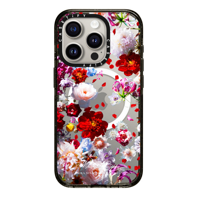 mikaninagawa x CASETiFY iPhone 15 Pro ケース Floral ブラック インパクトケース MagSafe対応 Pearl White Phone Case Back to School mikaninagawa x CASETiFY iPhone 15 Pro ケース Floral ブラック インパクトケース MagSafe対応 Pearl White Phone Case Back to School