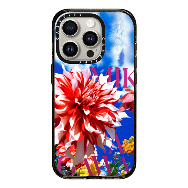 mikaninagawa x CASETiFY iPhone 15 Pro ケース Floral ブラック インパクトケース MagSafe対応 Dahlia Blue Phone Case Back to School mikaninagawa x CASETiFY iPhone 15 Pro ケース Floral ブラック インパクトケース MagSafe対応 Dahlia Blue Phone Case Back to School