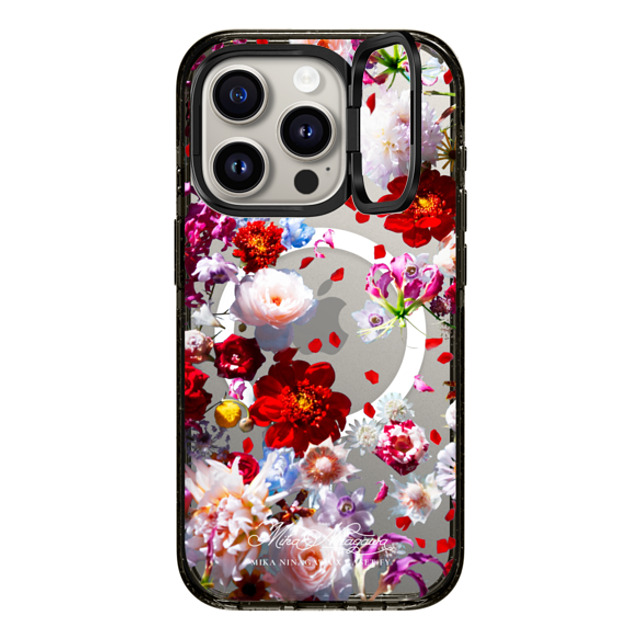 mikaninagawa x CASETiFY iPhone 15 Pro ケース Floral ブラック インパクトリングスタンドケース MagSafe対応 Pearl White Phone Case Back to School mikaninagawa x CASETiFY iPhone 15 Pro ケース Floral ブラック インパクトリングスタンドケース MagSafe対応 Pearl White Phone Case Back to School