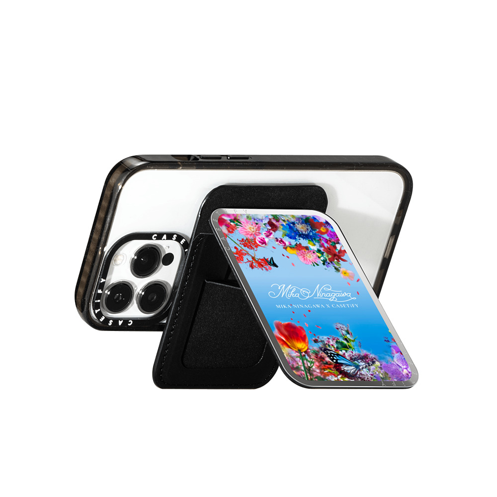 mikaninagawa x CASETiFY Snappy カードホルダースタンド Floral シルバー Snappy ミラーカードホルダースタンド Sky Blue Snappy Cardholder Stand Back to School mikaninagawa x CASETiFY Snappy カードホルダースタンド Floral シルバー Snappy ミラーカードホルダースタンド Sky Blue Snappy Cardholder Stand Back to School