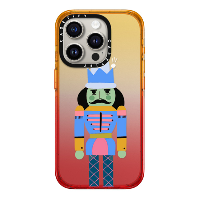 AF Illustrations x CASETiFY iPhone 15 Pro ケース Peach Haze インパクトケース WINTER SOLDIER BY AF ILLUSTRATIONS