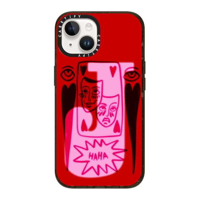 AF Illustrations x CASETiFY iPhone 14 ケース ブラック インパクトケース J BY AF ILLUSTRATIONS