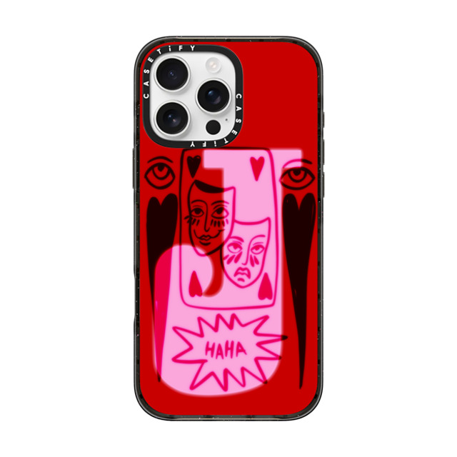 AF Illustrations x CASETiFY iPhone 16 Pro Max ケース ブラック インパクトケース J BY AF ILLUSTRATIONS