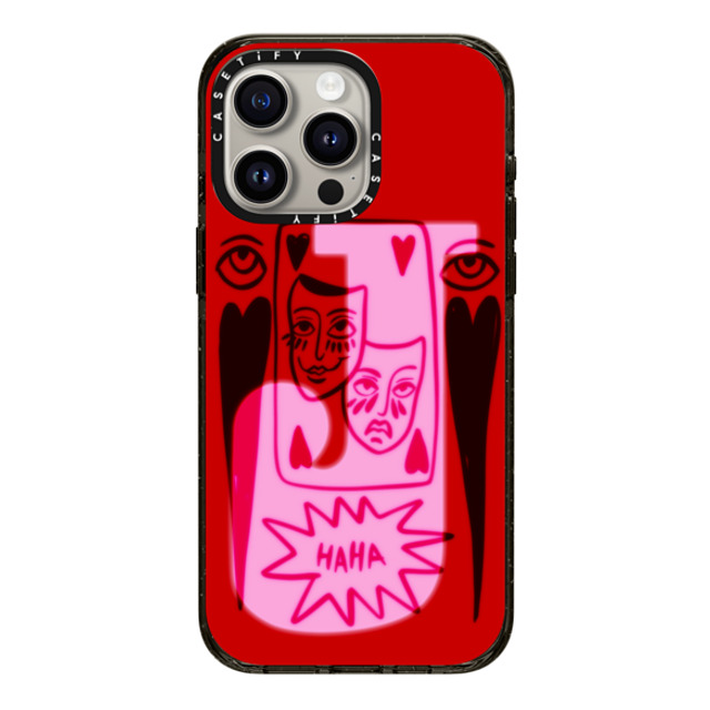 AF Illustrations x CASETiFY iPhone 15 Pro Max ケース ブラック インパクトケース J BY AF ILLUSTRATIONS